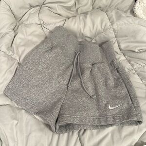 Gray Nike sweat shorts